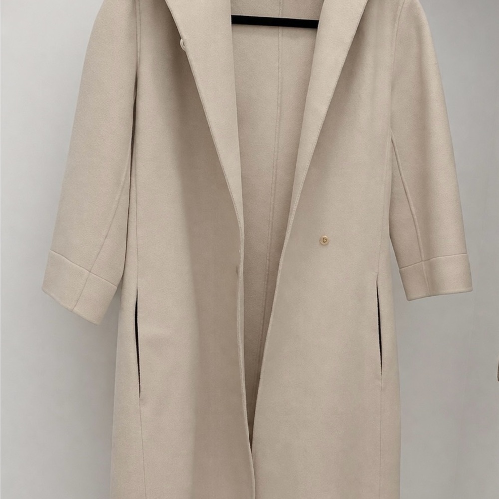 MaxMara Messi Virgin Wool Coat with a hoodie (belt not available)